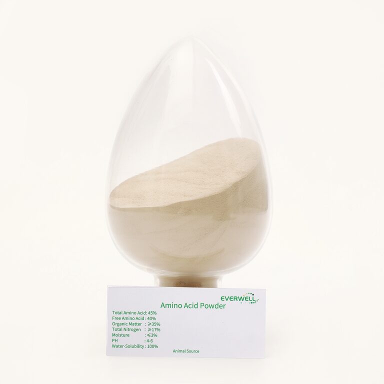 Final amino acid powder — white, free-flowing